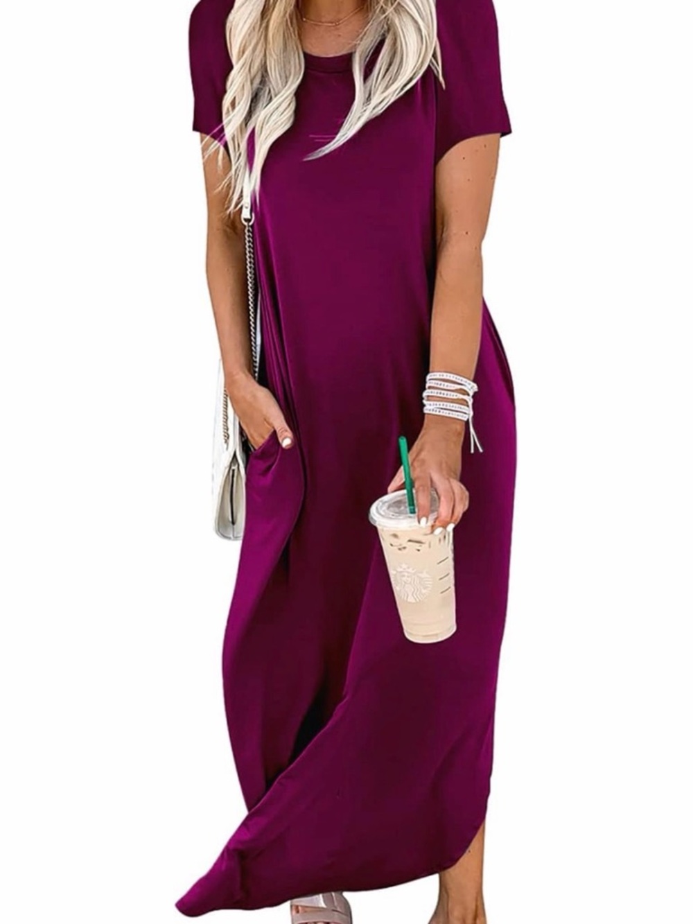 Short-Sleeve Maxi Dress